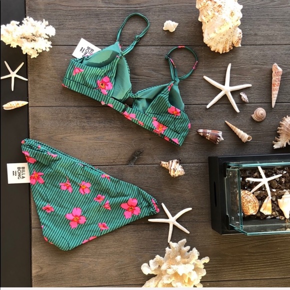 🌴🌼BILLABONG- SEAIN GREEN BIKINI SET🌼🌴 - Picture 4 of 8